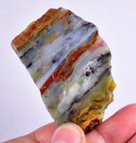 56grs BLUE OPAL SLAB Peru Scenic Quality Translucent Jewelry Collector O761