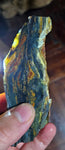 113grs BLUE OPAL SLAB Peru Scenic Quality Translucent Jewelry Collector O764