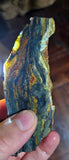 113grs BLUE OPAL SLAB Peru Scenic Quality Translucent Jewelry Collector O764