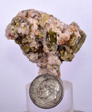4.3cms VESUVIANITE CALCITE CRYSTALS Peru Pampa Blanca Mine Specimen C23