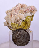 3.6cms VESUVIANITE CALCITE CRYSTALS Peru Pampa Blanca Mine Specimen C24