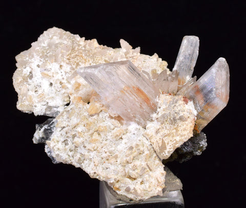 3.5cms LIMONITE in SELENITE CRYSTAL Collector Peru Mineral Specimen T431