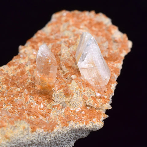 4.8cms LIMONITE in SELENITE CRYSTAL Collector Peru Mineral Specimen T433