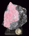 8cms RHODOCHROSITE ROSETTE PERU Pink Crystals Huanzala Mine Mineral R667