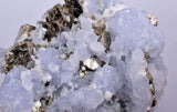 5.5cm BLUE DOLOMITE SELLAITE Crystals Chalcopyrite Quartz Calcite Peru G256