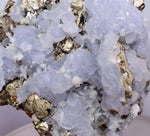 5.5cm BLUE DOLOMITE SELLAITE Crystals Chalcopyrite Quartz Calcite Peru G256