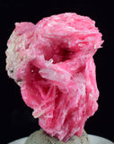 2.8cms PINK RHODONITE CRYSTALS Quartz Miniature Peru Bright Chiurucu Mine Mineral Specimen R669