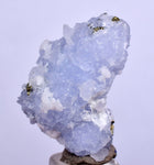 2.6cm BLUE DOLOMITE SELLAITE Crystals Chalcopyrite Quartz Calcite Peru G259