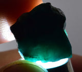 3.1grs GEM SILICA CHRYSOCOLLA Blue Chalcedony Rough Peru Mineral Specimen S120