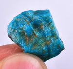 2.6grs GEM SILICA CHRYSOCOLLA Blue Chalcedony Rough Peru Mineral Specimen S121
