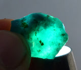 1.6grs GEM SILICA CHRYSOCOLLA Blue Chalcedony Rough Peru Mineral Specimen S122