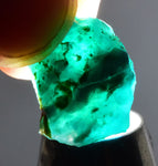 1.6grs GEM SILICA CHRYSOCOLLA Blue Chalcedony Rough Peru Mineral Specimen S122