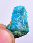 1.2grs GEM SILICA CHRYSOCOLLA Blue Chalcedony Rough Peru Mineral Specimen S123