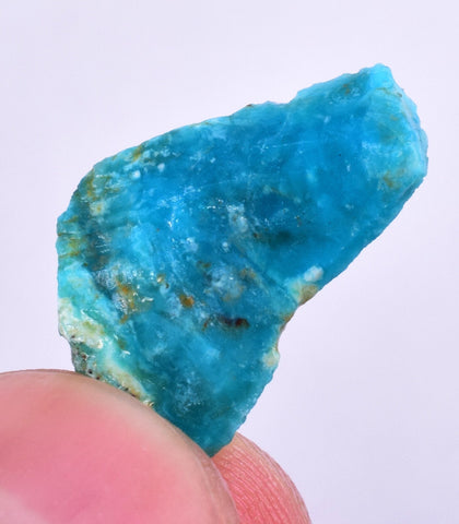 1.2grs GEM SILICA CHRYSOCOLLA Blue Chalcedony Rough Peru Mineral Specimen S123