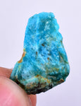 1.2grs GEM SILICA CHRYSOCOLLA Blue Chalcedony Rough Peru Mineral Specimen S123