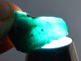 1.2grs GEM SILICA CHRYSOCOLLA Blue Chalcedony Rough Peru Mineral Specimen S123