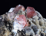 2.6cms RHODOCHROSITE CRYSTALS Peru Uchucchacua Mine Gemstone Collector Mineral Specimen R672