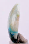 24carats BLUE CHRYSOCOLLA QUARTZ Malachite Peru Scenic Cabochon Pendant B94