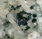 8.3cms CALCITE ATACAMITE CHRYSOCOLLA Selenite Lily Mine Peru talactite Druzy Cuprite Mineral Specimen A586