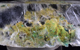 7.4cms CHRYSOCOLLA INSIDE SELENITE Crystals  Peru Gypsum Mineral Specimen T438