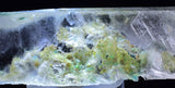 7.4cms CHRYSOCOLLA INSIDE SELENITE Crystals  Peru Gypsum Mineral Specimen T438
