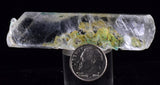 7.4cms CHRYSOCOLLA INSIDE SELENITE Crystals  Peru Gypsum Mineral Specimen T438