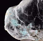 4.1cms CHRYSOCOLLA INSIDE SELENITE Crystals  Peru Gypsum Mineral Specimen T439