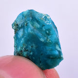 1.1grs GEM SILICA CHRYSOCOLLA Blue Chalcedony Rough Peru Mineral Specimen S118