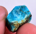 3.1grs GEM SILICA CHRYSOCOLLA Blue Chalcedony Rough Peru Mineral Specimen S120