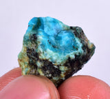 3.1grs GEM SILICA CHRYSOCOLLA Blue Chalcedony Rough Peru Mineral Specimen S120