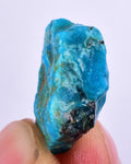 2.6grs GEM SILICA CHRYSOCOLLA Blue Chalcedony Rough Peru Mineral Specimen S121