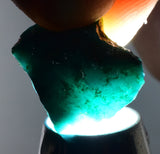 2.6grs GEM SILICA CHRYSOCOLLA Blue Chalcedony Rough Peru Mineral Specimen S121