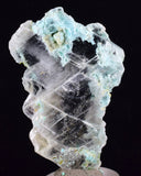 5.4cms CRYSOCOLLA INSIDE SELENITE Crystals  Peru Chrysocolla Gypsum Premium Mineral Specimen T450