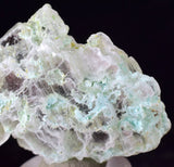 4.4cms CRYSOCOLLA INSIDE SELENITE Crystals  Peru Chrysocolla Gypsum Premium Mineral Specimen T451