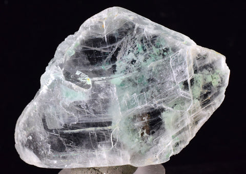 5.3cms CRYSOCOLLA INSIDE SELENITE Crystals  Peru Chrysocolla Gypsum Premium Mineral Specimen T452