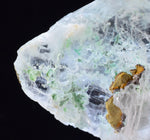 5.3cms CRYSOCOLLA INSIDE SELENITE Crystals  Peru Chrysocolla Gypsum Premium Mineral Specimen T452