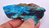 103grs BLUE OPAL ROUGH Peru Scenic Quality Jewelry Collector O765