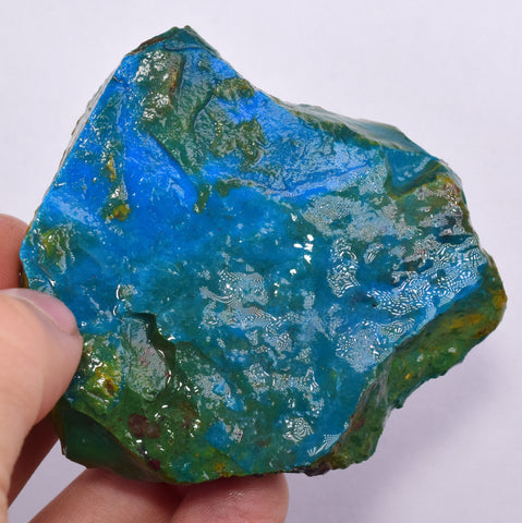125grs BLUE OPAL ROUGH Peru Scenic Quality Jewelry Collector O766