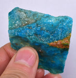 32grs BLUE OPAL ROUGH Peru Scenic Quality Jewelry Collector O768
