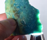 32grs BLUE OPAL ROUGH Peru Scenic Quality Jewelry Collector O768