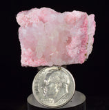 3.2cms RHODOCHROSITE ROSETTE QUARTZ  Pyrite Peru Pink Crystals Collector Mineral Specimen Huanzala Mine R675