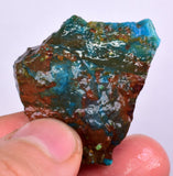 13grs BLUE OPAL ROUGH Peru Scenic Quality Jewelry Collector O773