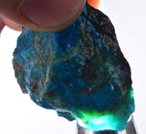 13grs BLUE OPAL ROUGH Peru Scenic Quality Jewelry Collector O773
