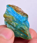 17grs BLUE OPAL ROUGH Peru Scenic Quality Jewelry Collector O775