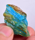 17grs BLUE OPAL ROUGH Peru Scenic Quality Jewelry Collector O775