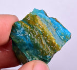 17grs BLUE OPAL ROUGH Peru Scenic Quality Jewelry Collector O775