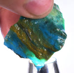 17grs BLUE OPAL ROUGH Peru Scenic Quality Jewelry Collector O775