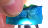 4.6grs BLUE OPAL ROUGH Peru Scenic Quality Jewelry Collector O776