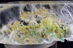 7.4cms CHRYSOCOLLA INSIDE SELENITE Crystals  Peru Gypsum Mineral Specimen T438