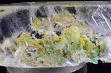 7.4cms CHRYSOCOLLA INSIDE SELENITE Crystals  Peru Gypsum Mineral Specimen T438